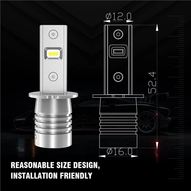 4000LM 6500k Super Mini H3 Bulb Led